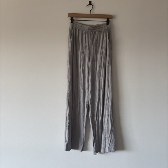 Lululemon Modal Wide Leg Pants Womens 6 High Rise Lounge Gray - Picture 1 of 16